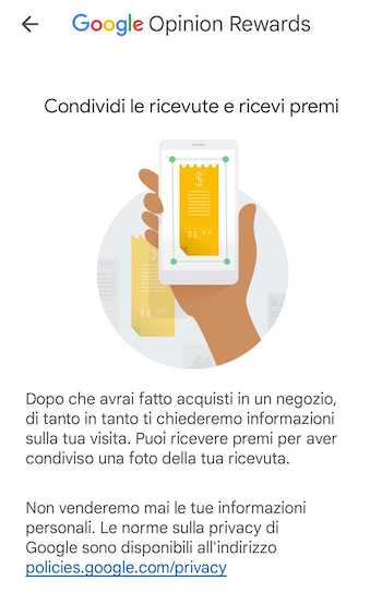 guadagnare con scontrini su google